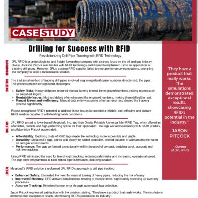Metalcraft Case Study - Drilling for Success with RFID