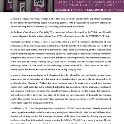 SAIT Case Study - Wine Traceability